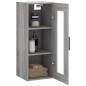 vidaXL Wandschrank Grau Sonoma 34,5x34x90 cm vidaXL Wandschrank Grau Sonoma 34,5x34x90 cm