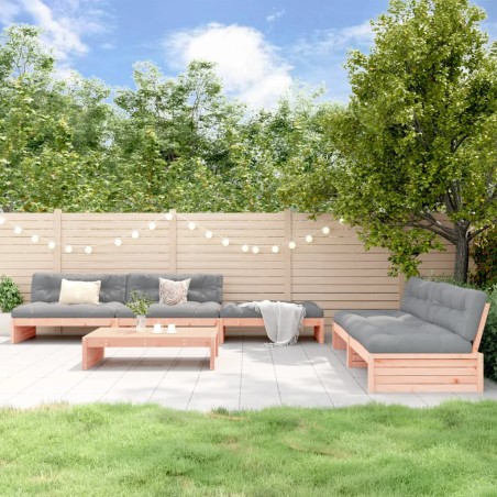 vidaXL 6-tlg. Garten-Lounge-Set mit Kissen Massivholz Douglasie