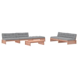 vidaXL 6-tlg. Garten-Lounge-Set mit Kissen Massivholz Douglasie