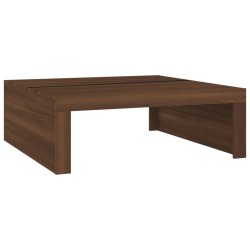 vidaXL Couchtisch Braun Eiche 100x100x35 cm Holzwerkstoff