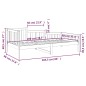vidaXL Tagesbett Grau 90x200 cm Massivholz Kiefer vidaXL Tagesbett Grau 90x200 cm Massivholz Kiefer