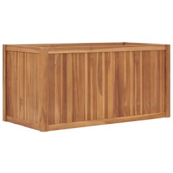 vidaXL Hochbeet 100x50x50 cm Massivholz Teak