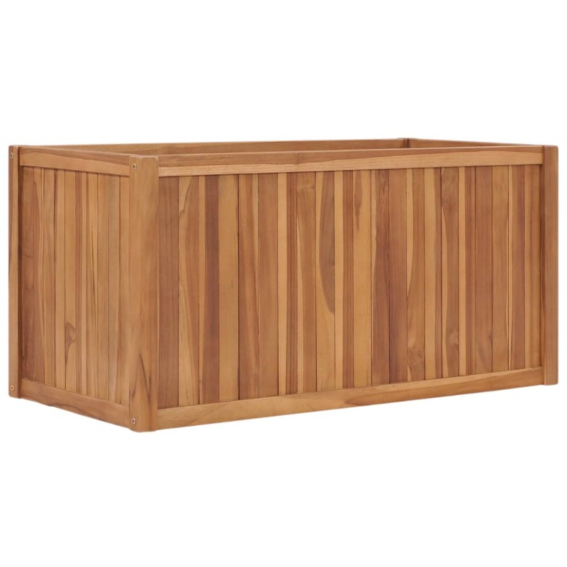 vidaXL Hochbeet 100x50x50 cm Massivholz Teak vidaXL Hochbeet 100x50x50 cm Massivholz Teak