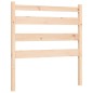 vidaXL Massivholzbett mit Kopfteil 90x190 cm
