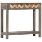 vidaXL Konsolentisch Grau 86x30x76 cm Massivholz Mango vidaXL Konsolentisch Grau 86x30x76 cm Massivholz Mango