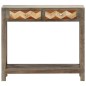 vidaXL Konsolentisch Grau 86x30x76 cm Massivholz Mango vidaXL Konsolentisch Grau 86x30x76 cm Massivholz Mango