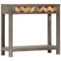 vidaXL Konsolentisch Grau 86x30x76 cm Massivholz Mango vidaXL Konsolentisch Grau 86x30x76 cm Massivholz Mango