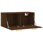 vidaXL Wandschrank Braun Eichen-Optik 80x36,5x35 cm Holzwerkstoff vidaXL Wandschrank Braun Eichen-Optik 80x36,5x35 cm Holzwerkstoff