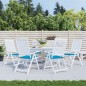 Gartenstuhl-Kissen 6 Stk. Blau 50x50x3 cm Oxford-Gewebe Gartenstuhl-Kissen 6 Stk. Blau 50x50x3 cm Oxford-Gewebe