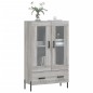 vidaXL Highboard Grau Sonoma 69,5x31x115 cm Holzwerkstoff vidaXL Highboard Grau Sonoma 69,5x31x115 cm Holzwerkstoff