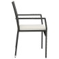 vidaXL 9-tlg. Garten-Essgruppe mit Kissen Schwarz Poly Rattan vidaXL 9-tlg. Garten-Essgruppe mit Kissen Schwarz Poly Rattan