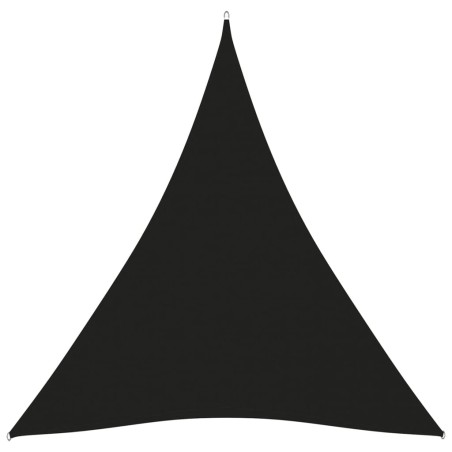 vidaXL Sonnensegel Oxford-Gewebe Dreieckig 5x7x7 m Schwarz