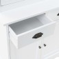 vidaXL Vitrinenschrank Anrichte mit 4 Türen MDF Kiefer 80x40x180 cm vidaXL Vitrinenschrank Anrichte mit 4 Türen MDF Kiefer 80x40x180 cm