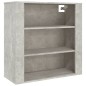 vidaXL Wandschrank Betongrau 80x33x80 cm Holzwerkstoff vidaXL Wandschrank Betongrau 80x33x80 cm Holzwerkstoff