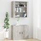 vidaXL Wandschrank Betongrau 80x33x80 cm Holzwerkstoff vidaXL Wandschrank Betongrau 80x33x80 cm Holzwerkstoff