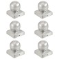 vidaXL Pfostenkappen 6 Stk. Kugelform Verzinktes Metall 71 x 71 mm vidaXL Pfostenkappen 6 Stk. Kugelform Verzinktes Metall 71 x 71 mm