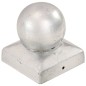 vidaXL Pfostenkappen 6 Stk. Kugelform Verzinktes Metall 71 x 71 mm vidaXL Pfostenkappen 6 Stk. Kugelform Verzinktes Metall 71 x 71 mm