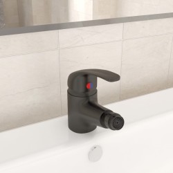 vidaXL Badezimmer Bidet Mischbatterie Grau 13x12 cm