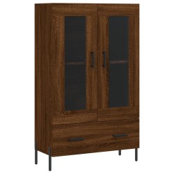 vidaXL Highboard Braun Eichen-Optik 69,5x31x115 cm Holzwerkstoff