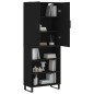 Highboard Schwarz 69,5x34x180 cm Holzwerkstoff Highboard Schwarz 69,5x34x180 cm Holzwerkstoff
