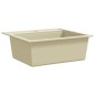 vidaXL Granitspüle Einzelbecken Beige vidaXL Granitspüle Einzelbecken Beige