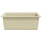 vidaXL Granitspüle Einzelbecken Beige vidaXL Granitspüle Einzelbecken Beige
