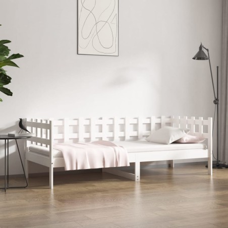 vidaXL Tagesbett Weiß 80x200 cm Massivholz Kiefer