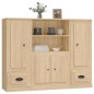 vidaXL Highboards 3 Stk. Sonoma-Eiche Holzwerkstoff vidaXL Highboards 3 Stk. Sonoma-Eiche Holzwerkstoff