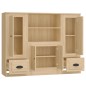 vidaXL Highboards 3 Stk. Sonoma-Eiche Holzwerkstoff vidaXL Highboards 3 Stk. Sonoma-Eiche Holzwerkstoff