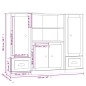 vidaXL Highboards 3 Stk. Sonoma-Eiche Holzwerkstoff vidaXL Highboards 3 Stk. Sonoma-Eiche Holzwerkstoff