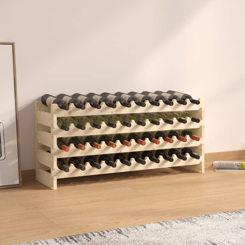 vidaXL Weinregal 101x29x46 cm Massivholz Kiefer vidaXL Weinregal 101x29x46 cm Massivholz Kiefer