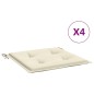 Gartenstuhl-Kissen 4 Stk. Creme 50x50x3 cm Oxford-Gewebe Gartenstuhl-Kissen 4 Stk. Creme 50x50x3 cm Oxford-Gewebe