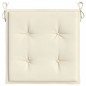 Gartenstuhl-Kissen 4 Stk. Creme 50x50x3 cm Oxford-Gewebe Gartenstuhl-Kissen 4 Stk. Creme 50x50x3 cm Oxford-Gewebe
