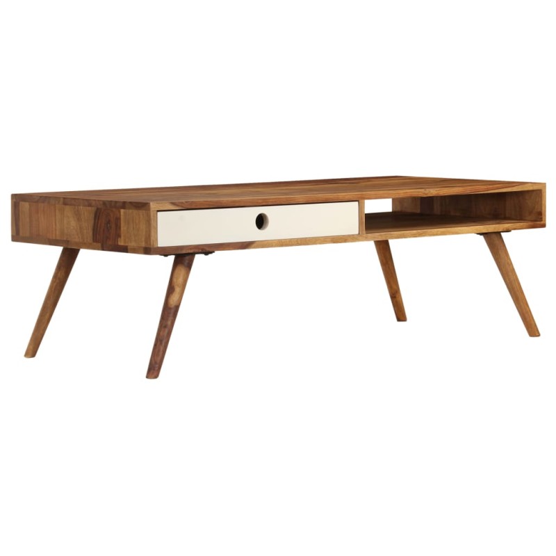 vidaXL Couchtisch 110 x 50 x 35 cm Massivholz