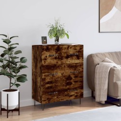 vidaXL Sideboard Räuchereiche 69,5x34x90 cm Holzwerkstoff