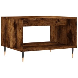vidaXL Couchtisch Räuchereiche 60x50x40 cm Holzwerkstoff