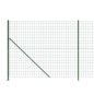 vidaXL Maschendrahtzaun mit Bodenflansch Grün 2x25 m vidaXL Maschendrahtzaun mit Bodenflansch Grün 2x25 m