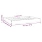 vidaXL Hundebett 91,5x64x9 cm Massivholz Kiefer vidaXL Hundebett 91,5x64x9 cm Massivholz Kiefer