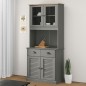 vidaXL Highboard VIGO Grau 78x40x175 cm Massivholz Kiefer vidaXL Highboard VIGO Grau 78x40x175 cm Massivholz Kiefer