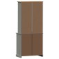 vidaXL Highboard VIGO Grau 78x40x175 cm Massivholz Kiefer vidaXL Highboard VIGO Grau 78x40x175 cm Massivholz Kiefer