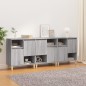 vidaXL Sideboards 3 Stk. Grau Sonoma 60x35x70 cm Holzwerkstoff vidaXL Sideboards 3 Stk. Grau Sonoma 60x35x70 cm Holzwerkstoff