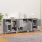 vidaXL Sideboards 3 Stk. Grau Sonoma 60x35x70 cm Holzwerkstoff vidaXL Sideboards 3 Stk. Grau Sonoma 60x35x70 cm Holzwerkstoff
