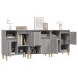 vidaXL Sideboards 3 Stk. Grau Sonoma 60x35x70 cm Holzwerkstoff vidaXL Sideboards 3 Stk. Grau Sonoma 60x35x70 cm Holzwerkstoff