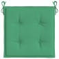 Gartenstuhl-Kissen 2 Stk. Grün 40x40x3 cm Oxford-Gewebe
