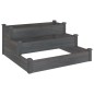 vidaXL Hochbeet Grau 120x120x56 cm Massivholz Tanne vidaXL Hochbeet Grau 120x120x56 cm Massivholz Tanne