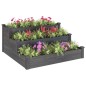 vidaXL Hochbeet Grau 120x120x56 cm Massivholz Tanne vidaXL Hochbeet Grau 120x120x56 cm Massivholz Tanne