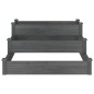 vidaXL Hochbeet Grau 120x120x56 cm Massivholz Tanne vidaXL Hochbeet Grau 120x120x56 cm Massivholz Tanne