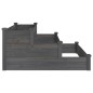 vidaXL Hochbeet Grau 120x120x56 cm Massivholz Tanne vidaXL Hochbeet Grau 120x120x56 cm Massivholz Tanne