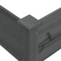 vidaXL Hochbeet Grau 120x120x56 cm Massivholz Tanne vidaXL Hochbeet Grau 120x120x56 cm Massivholz Tanne