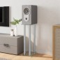 vidaXL Lautsprecher-Ständer 2 Stk. Silbern Hartglas 4 Säulen vidaXL Lautsprecher-Ständer 2 Stk. Silbern Hartglas 4 Säulen
